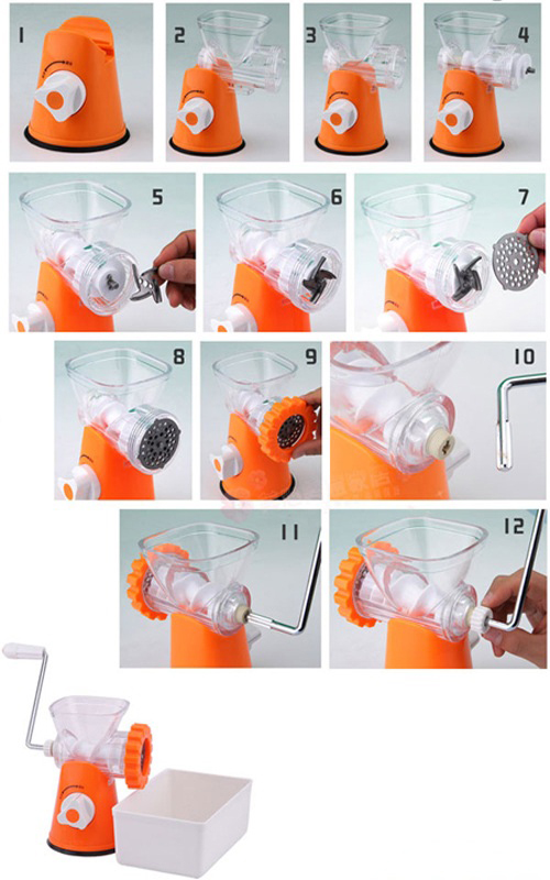 Lắp đặt máy xay thịt cầm tay đúng cách