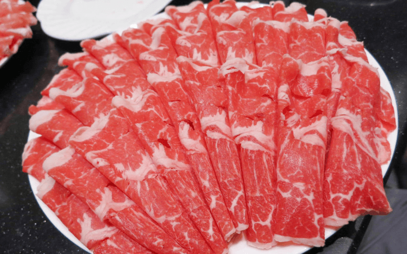 Cách thái thịt bò ăn lẩu 